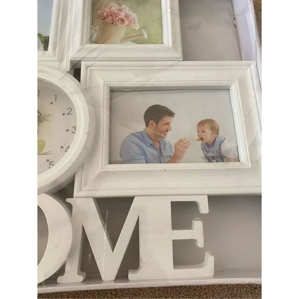 15 x 19 Wall Mounted Clock Picture Frame Home Decorations Photo